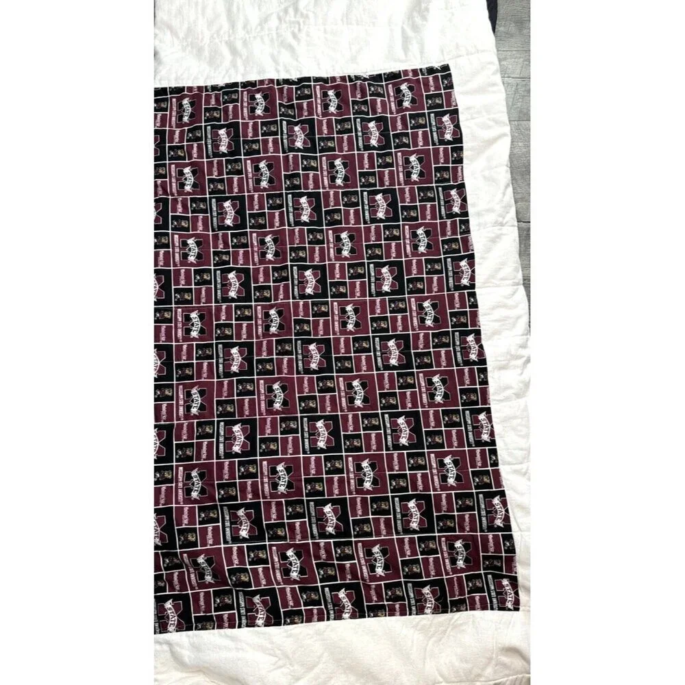 Mississippi State Bulldogs Comforter Bedspread Reversible TWIN College Dorm‎ Bed